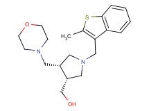 [(3R*,4S*)-1-[(2-methyl-1-benzothien-3-yl)methyl]-4-(morpholin-4-ylmethyl)pyrrolidin-3-yl]methanol