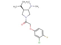 (3S*,4R*)-1-[(3-chloro-4-fluorophenoxy)acetyl]-4-isopropyl-N,N-dimethyl-3-pyrrolidinamine