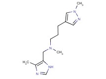 N-methyl-N-[(4-methyl-1H-imidazol-5-yl)methyl]-3-(1-methyl-1H-pyrazol-4-yl)propan-1-amine
