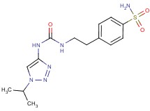 4-[2-({[(1-isopropyl-1H-1,2,3-triazol-4-yl)amino]carbonyl}amino)ethyl]benzenesulfonamide
