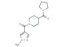 1-[(1-methyl-1H-pyrazol-4-yl)carbonyl]-4-(1-pyrrolidinylcarbonyl)piperidine