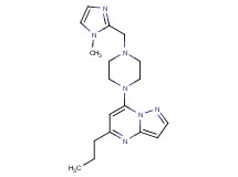 7-{4-[(1-methyl-1H-imidazol-2-yl)methyl]piperazin-1-yl}-5-propylpyrazolo[1,5-a]pyrimidine
