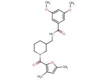 N-{[1-(3,5-dimethyl-2-furoyl)-3-piperidinyl]methyl}-3,5-dimethoxybenzamide