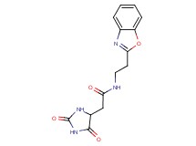 N-[2-(1,3-benzoxazol-2-yl)ethyl]-2-(2,5-dioxoimidazolidin-4-yl)acetamide