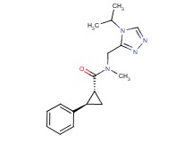 (1R*,2R*)-N-[(4-isopropyl-4H-1,2,4-triazol-3-yl)methyl]-N-methyl-2-phenylcyclopropanecarboxamide