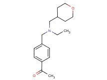 1-(4-{[ethyl(tetrahydro-2H-pyran-4-ylmethyl)amino]methyl}phenyl)ethanone