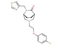 (1S*,5R*)-3-[2-(4-fluorophenoxy)ethyl]-6-(1,3-thiazol-4-ylmethyl)-3,6-diazabicyclo[3.2.2]nonan-7-one