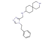 N-{[4-(2-phenylethyl)-4H-1,2,4-triazol-3-yl]methyl}-3-azaspiro[5.5]undecan-9-amine dihydrochloride