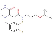 2-[1-(3,4-difluorobenzyl)-3-oxo-2-piperazinyl]-N-(3-isopropoxypropyl)acetamide
