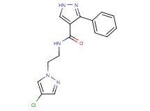N-[2-(4-chloro-1H-pyrazol-1-yl)ethyl]-3-phenyl-1H-pyrazole-4-carboxamide