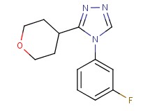 4-(3-fluorophenyl)-3-(tetrahydro-2H-pyran-4-yl)-4H-1,2,4-triazole