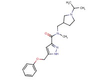 N-[(1-isopropylpyrrolidin-3-yl)methyl]-N-methyl-5-(phenoxymethyl)-1H-pyrazole-3-carboxamide