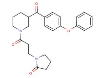 1-{3-oxo-3-[3-(4-phenoxybenzoyl)-1-piperidinyl]propyl}-2-pyrrolidinone
