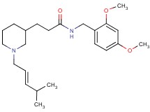 N-(2,4-dimethoxybenzyl)-3-{1-[(2E)-4-methyl-2-penten-1-yl]-3-piperidinyl}propanamide