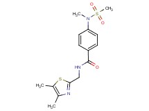 N-[(4,5-dimethyl-1,3-thiazol-2-yl)methyl]-4-[methyl(methylsulfonyl)amino]benzamide