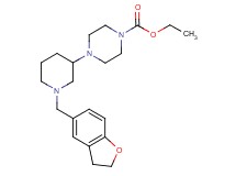 ethyl 4-[1-(2,3-dihydro-1-benzofuran-5-ylmethyl)-3-piperidinyl]-1-piperazinecarboxylate