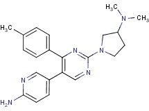 5-[2-[3-(dimethylamino)pyrrolidin-1-yl]-4-(4-methylphenyl)pyrimidin-5-yl]pyridin-2-amine