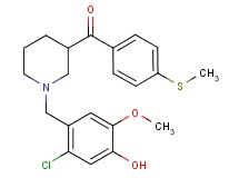 [1-(2-chloro-4-hydroxy-5-methoxybenzyl)-3-piperidinyl][4-(methylthio)phenyl]methanone