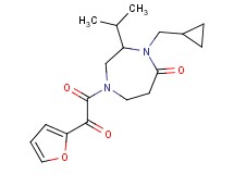 4-(cyclopropylmethyl)-1-[2-furyl(oxo)acetyl]-3-isopropyl-1,4-diazepan-5-one
