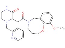 3-[2-(10-methoxy-3,4-dihydro-2H-1,5-benzoxazocin-5(6H)-yl)-2-oxoethyl]-4-(2-pyridinylmethyl)-2-piperazinone