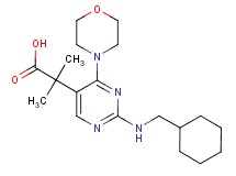 2-{2-[(cyclohexylmethyl)amino]-4-morpholin-4-ylpyrimidin-5-yl}-2-methylpropanoic acid