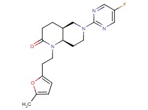 (4aS*,8aR*)-6-(5-fluoropyrimidin-2-yl)-1-[2-(5-methyl-2-furyl)ethyl]octahydro-1,6-naphthyridin-2(1H)-one