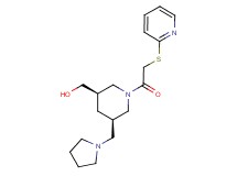 [(3R*,5R*)-1-[(pyridin-2-ylthio)acetyl]-5-(pyrrolidin-1-ylmethyl)piperidin-3-yl]methanol