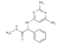 2-[(2-amino-6-methylpyrimidin-4-yl)amino]-N-methyl-2-phenylacetamide