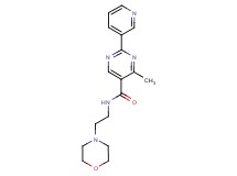4-methyl-N-(2-morpholin-4-ylethyl)-2-pyridin-3-ylpyrimidine-5-carboxamide