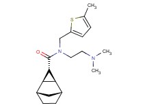 (1R*,2S*,4R*,5S*)-N-[2-(dimethylamino)ethyl]-N-[(5-methyl-2-thienyl)methyl]tricyclo[3.2.1.0~2,4~]octane-3-carboxamide