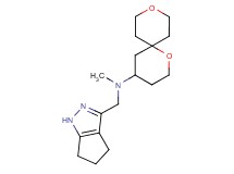 1,9-dioxaspiro[5.5]undec-4-yl(methyl)(1,4,5,6-tetrahydrocyclopenta[c]pyrazol-3-ylmethyl)amine