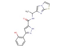 3-(2-hydroxyphenyl)-N-(1-imidazo[2,1-b][1,3]thiazol-6-ylethyl)-1H-pyrazole-5-carboxamide
