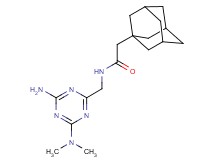 2-(1-adamantyl)-N-{[4-amino-6-(dimethylamino)-1,3,5-triazin-2-yl]methyl}acetamide