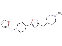 1-(2-furylmethyl)-4-{3-[(1-methyl-4-piperidinyl)methyl]-1,2,4-oxadiazol-5-yl}piperidine