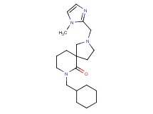 7-(cyclohexylmethyl)-2-[(1-methyl-1H-imidazol-2-yl)methyl]-2,7-diazaspiro[4.5]decan-6-one