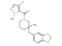 3-(1,3-benzodioxol-5-ylmethyl)-1-[(4-chloro-1-methyl-1H-pyrazol-5-yl)carbonyl]-3-methylpiperidine