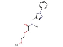 2-(2-methoxyethoxy)-N-methyl-N-[(1-phenyl-1H-pyrazol-4-yl)methyl]acetamide