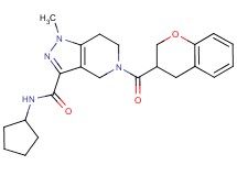 N-cyclopentyl-5-(3,4-dihydro-2H-chromen-3-ylcarbonyl)-1-methyl-4,5,6,7-tetrahydro-1H-pyrazolo[4,3-c]pyridine-3-carboxamide