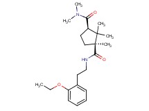 (1S*,3R*)-N~1~-[2-(2-ethoxyphenyl)ethyl]-N~3~,N~3~,1,2,2-pentamethyl-1,3-cyclopentanedicarboxamide