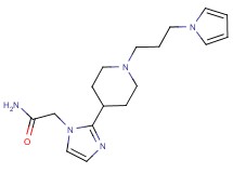 2-(2-{1-[3-(1H-pyrrol-1-yl)propyl]-4-piperidinyl}-1H-imidazol-1-yl)acetamide