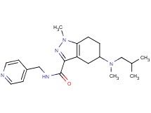 5-[isobutyl(methyl)amino]-1-methyl-N-(4-pyridinylmethyl)-4,5,6,7-tetrahydro-1H-indazole-3-carboxamide