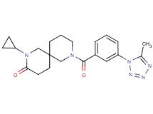 2-cyclopropyl-8-[3-(5-methyl-1H-tetrazol-1-yl)benzoyl]-2,8-diazaspiro[5.5]undecan-3-one