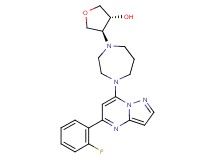 (3R*,4S*)-4-{4-[5-(2-fluorophenyl)pyrazolo[1,5-a]pyrimidin-7-yl]-1,4-diazepan-1-yl}tetrahydro-3-furanol