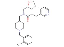 N-{[1-(2-methylbenzyl)-4-piperidinyl]methyl}-3-(3-pyridinyl)-N-(tetrahydro-2-furanylmethyl)propanamide