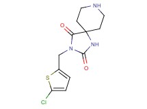 3-[(5-chloro-2-thienyl)methyl]-1,3,8-triazaspiro[4.5]decane-2,4-dione