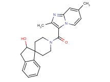1'-[(2,7-dimethylimidazo[1,2-a]pyridin-3-yl)carbonyl]-2,3-dihydrospiro[indene-1,4'-piperidin]-2-ol
