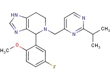 4-(5-fluoro-2-methoxyphenyl)-5-[(2-isopropylpyrimidin-4-yl)methyl]-4,5,6,7-tetrahydro-1H-imidazo[4,5-c]pyridine