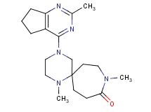 1,9-dimethyl-4-(2-methyl-6,7-dihydro-5H-cyclopenta[d]pyrimidin-4-yl)-1,4,9-triazaspiro[5.6]dodecan-10-one