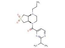 (4aS*,7aR*)-1-[(2-isopropyl-4-pyrimidinyl)carbonyl]-4-propyloctahydrothieno[3,4-b]pyrazine 6,6-dioxide