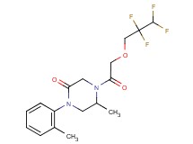 5-methyl-1-(2-methylphenyl)-4-[(2,2,3,3-tetrafluoropropoxy)acetyl]-2-piperazinone